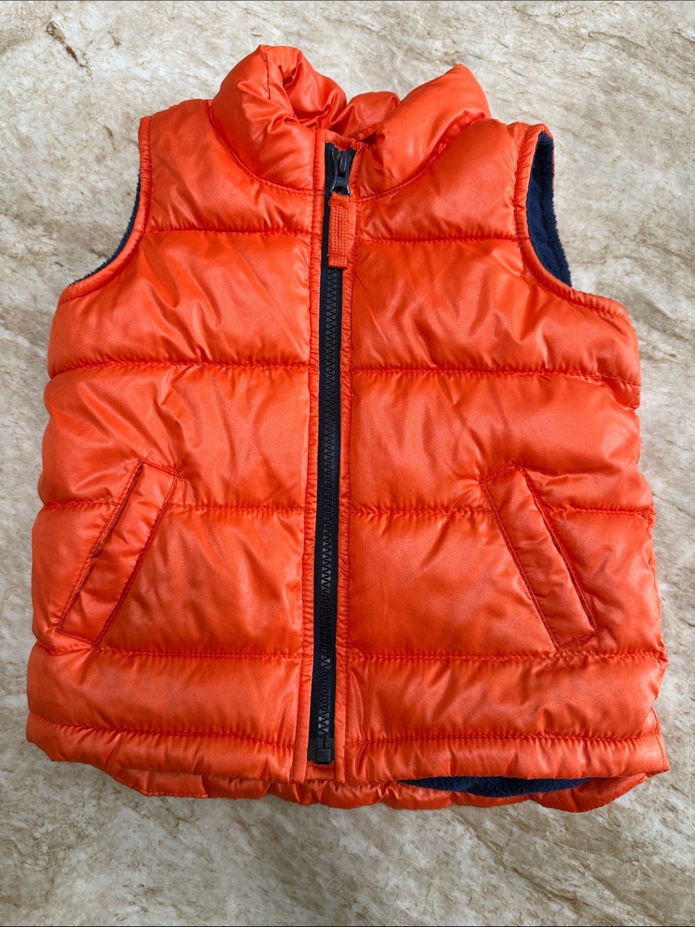 Old Navy Orange Puffer Vest